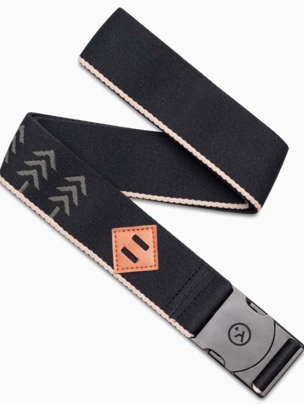 Arcade Blackwood Belt Black & Sand Elastic